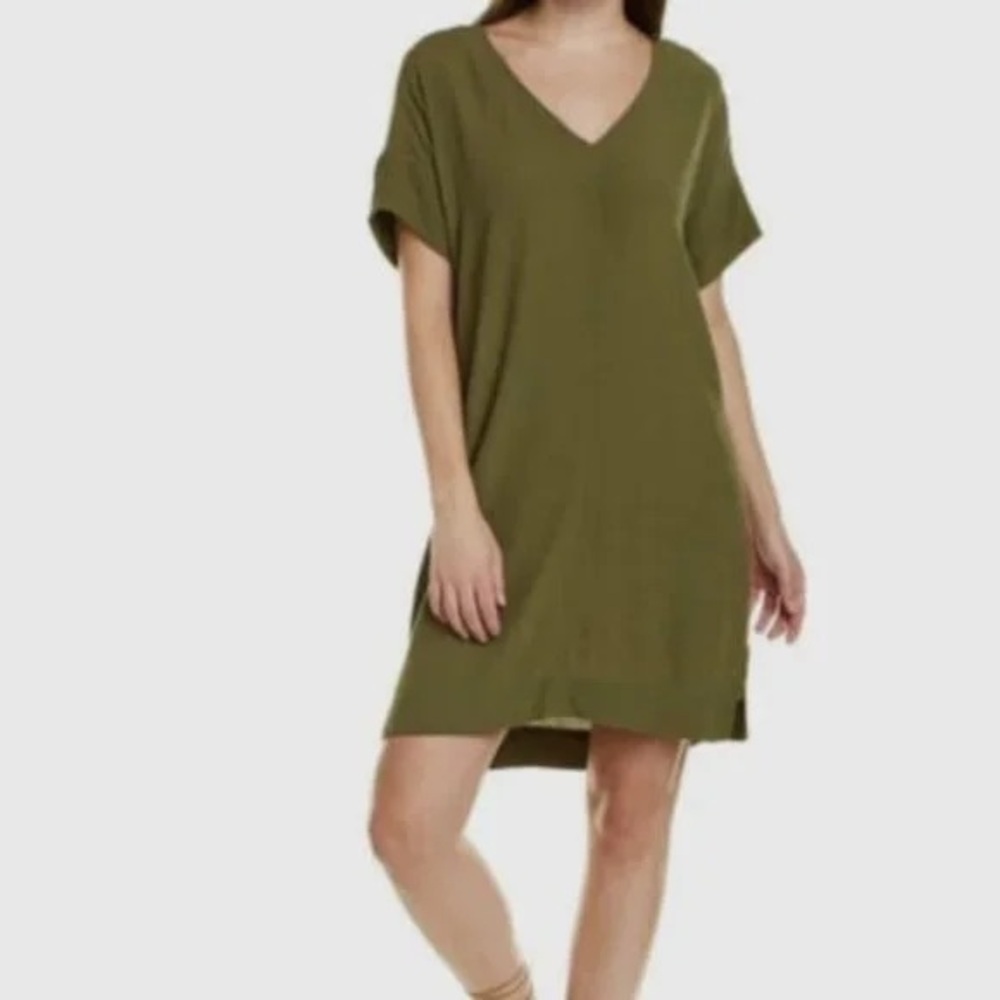 Madewell Green Novel Shift Dress
